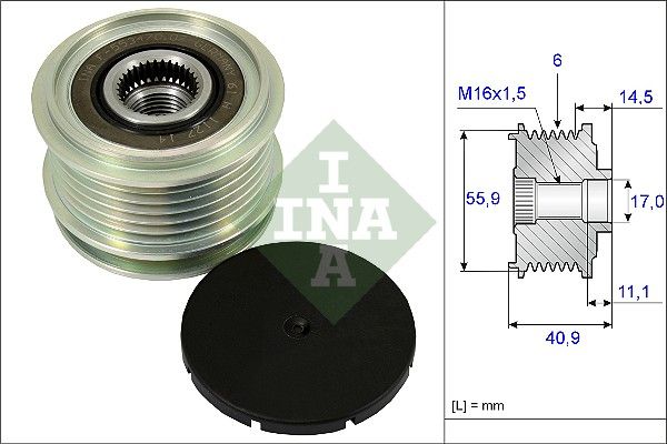 WILMINK GROUP Ģeneratora brīvgaitas mehānisms WG1253595